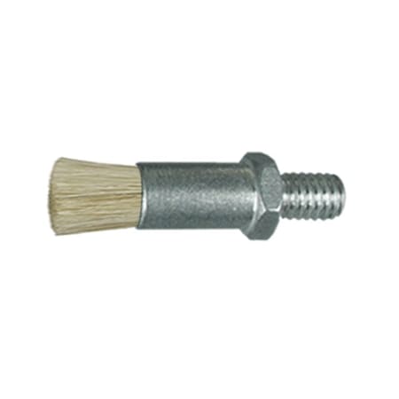 Gordon Brush 1/4" D Body Horsehair Fill .033" Orifice Male Thread Flow Thru Brush 901717HH